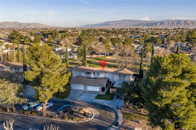 an aerial view of a city