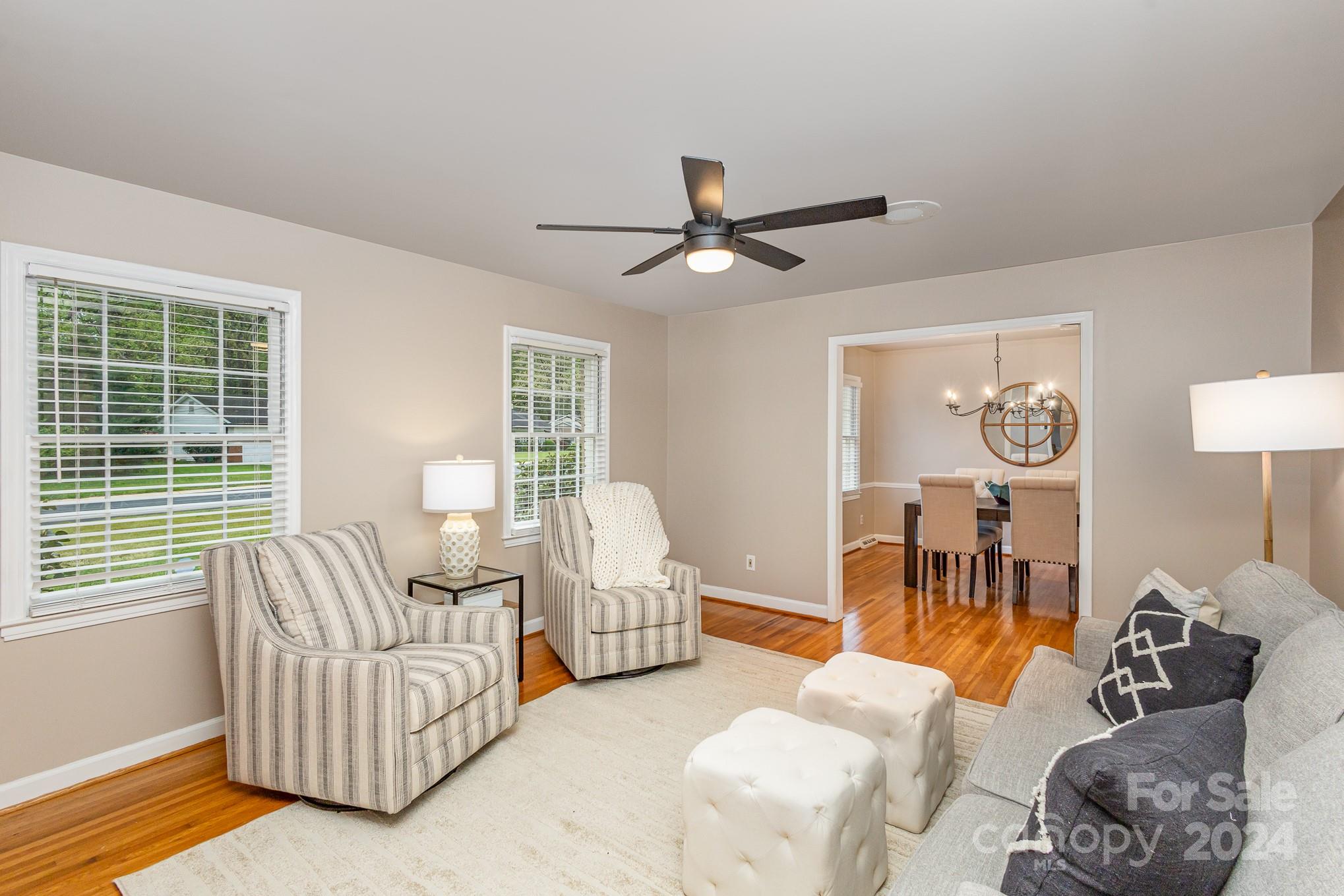 4011 Chandworth Road Charlotte, NC 28210 - Photo 3 of 30 a living room with furniture and a large window