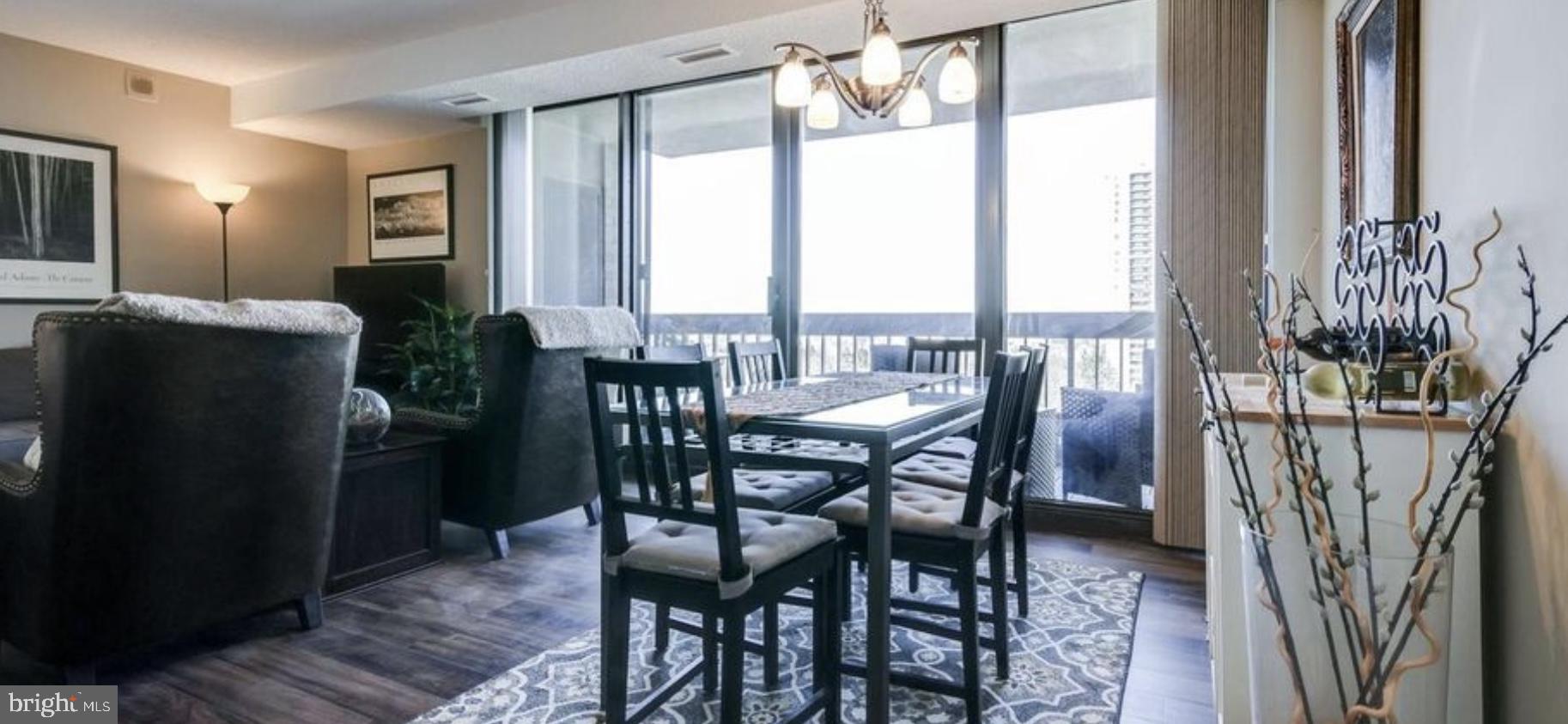 5505 Seminary Road, Unit 914N Falls Church, VA 22041 - Photo 21 of 29 a view of a dining room with furniture window and outside view