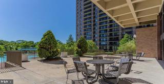 5505 Seminary Road, Unit 914N Falls Church, VA 22041 - Photo 26 of 29 a view of backyard with outdoor seating and plants