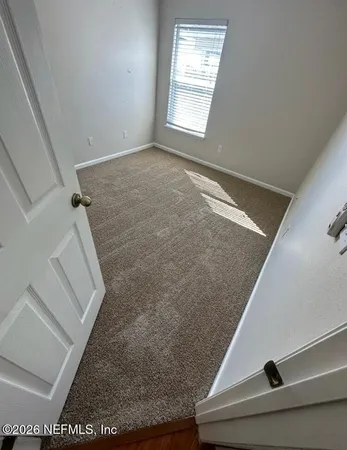 view of room with window