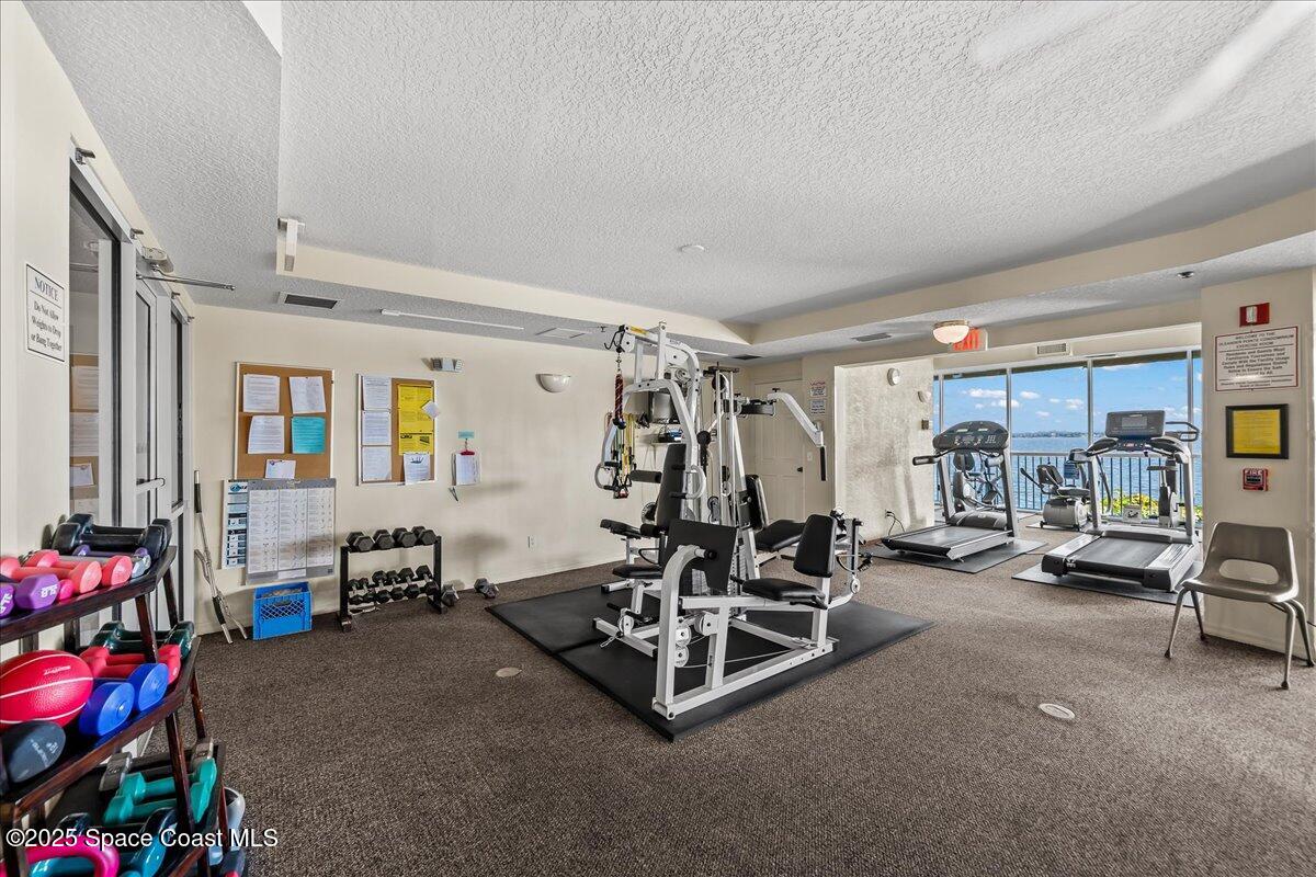 104 Riverside Drive, Unit 203 Cocoa, FL 32922 - Photo 37 of 48 a view of a room with gym equipment