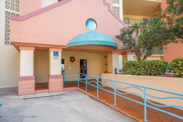 a view of a house with a staircase