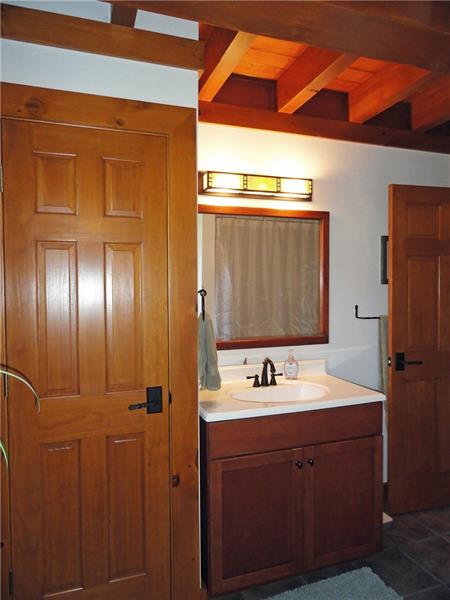 528 Dick Station Road Irwin, PA 15642 - Photo 13 of 25 Main bath hickory vanity and linen closet