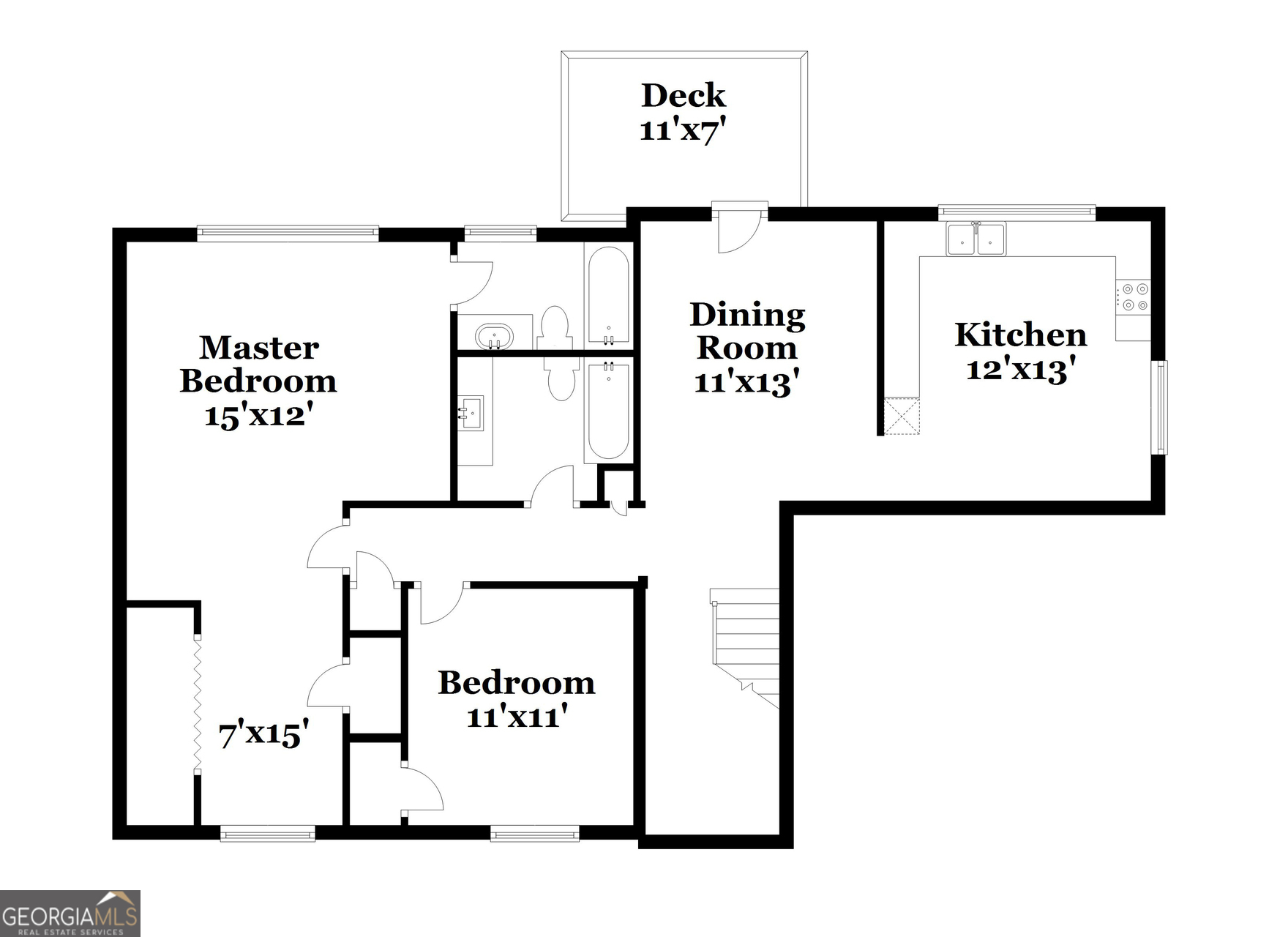 3020 Creel Road South Fulton, GA 30349 - Photo 16 of 18 a picture of a floor plan