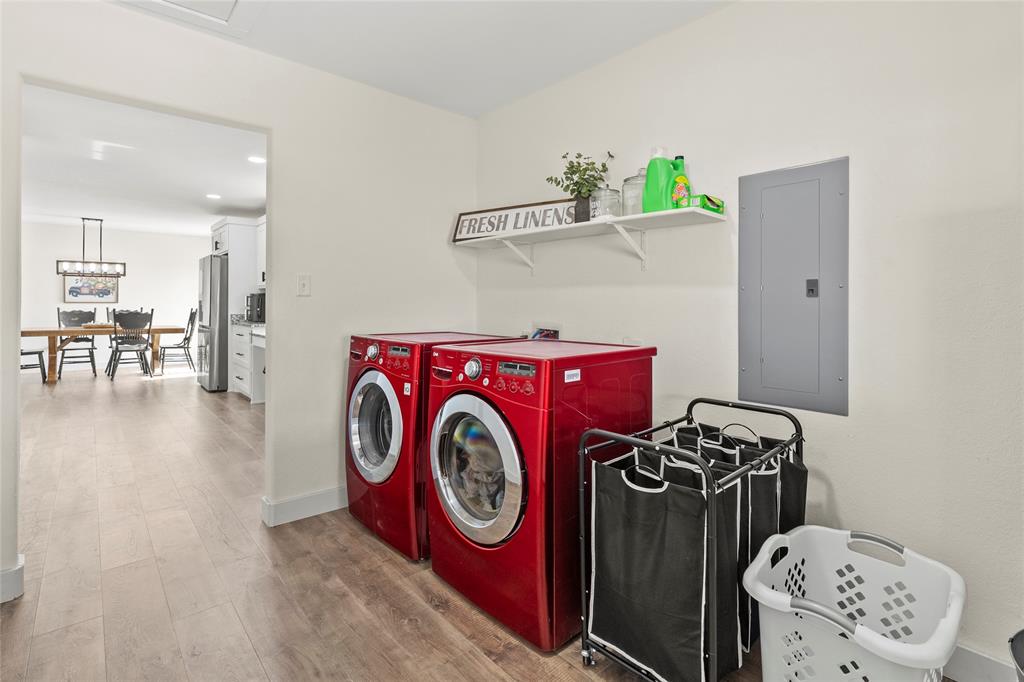 170 Private Road Brookston, TX 75421 - Photo 16 of 33 a utility room with dryer and washer