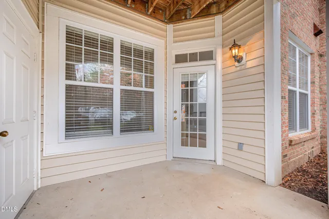 a view of front door