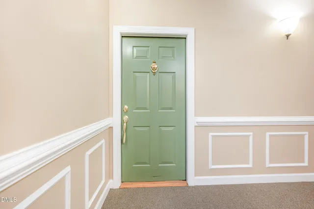 view of a room that has a window in it