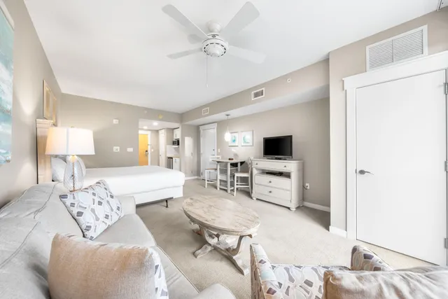 a view of a bunch of trees