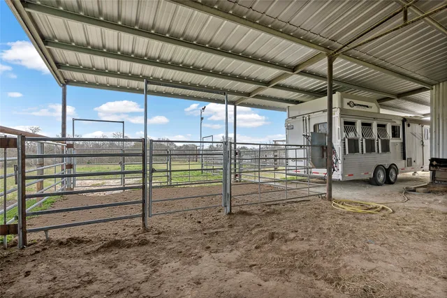 a view of a terrace with a garden and mountain view