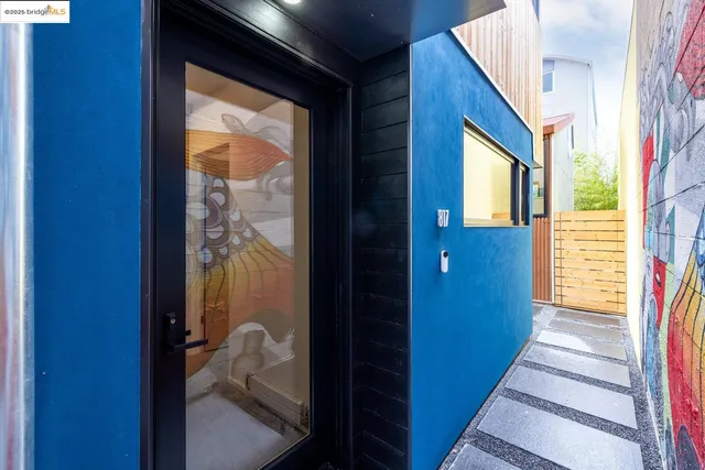 a view of front door