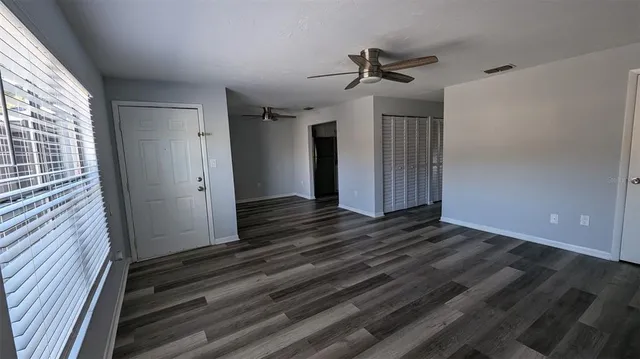 wooden floor in an empty room