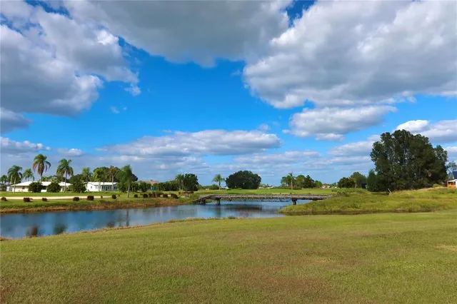 a sunset view with a big yard
