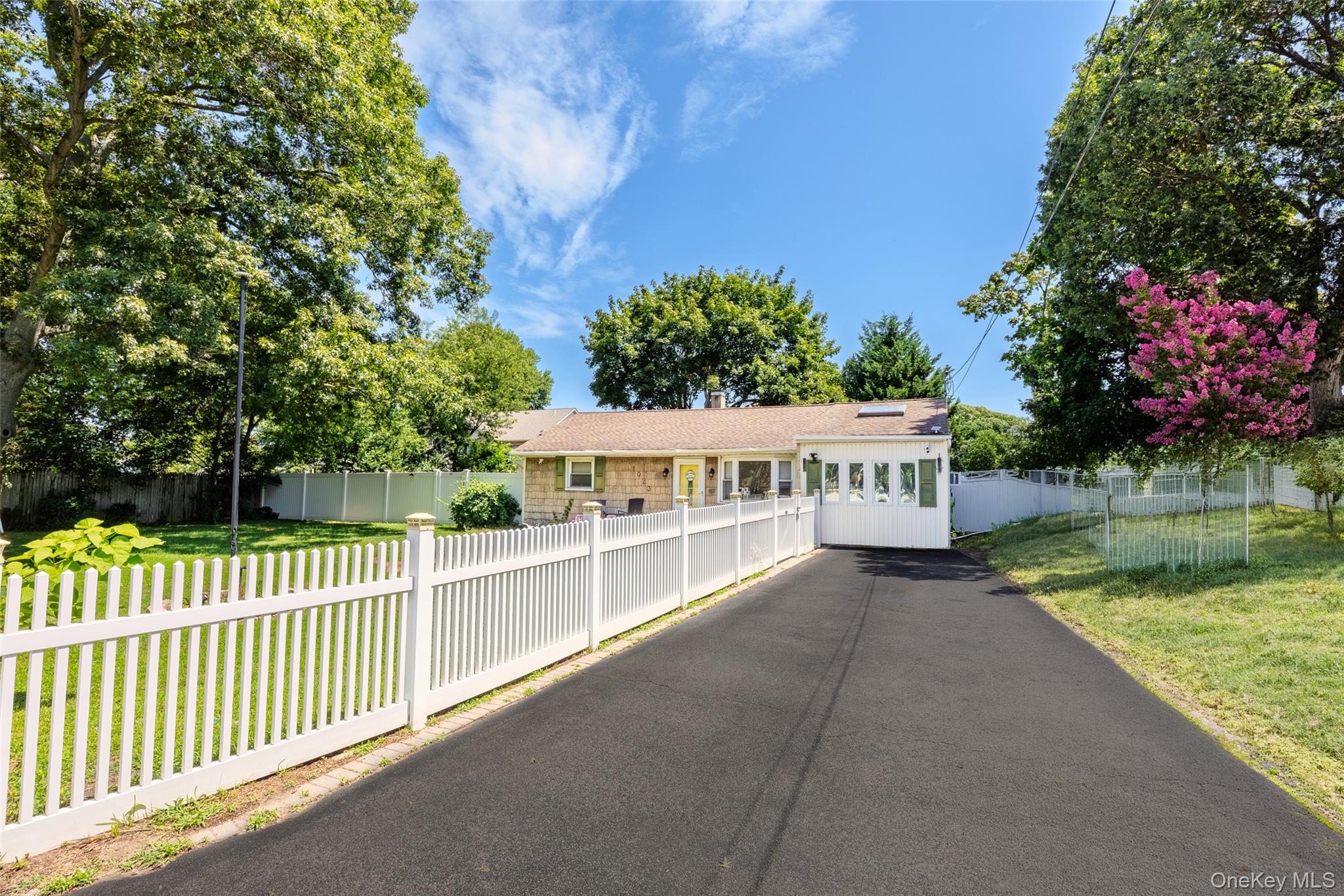 Private driveway fits up to five cars