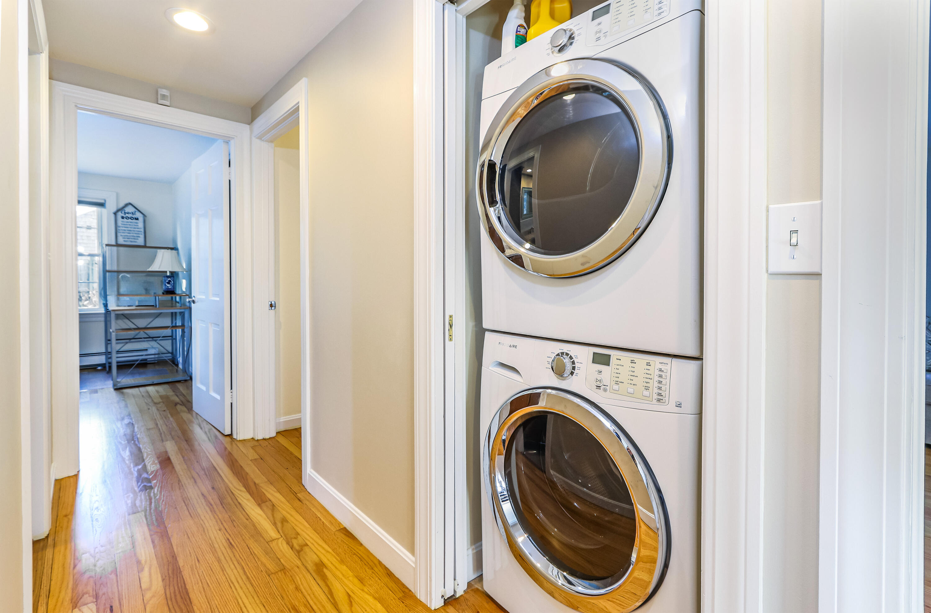 15 Captain Small Road South Yarmouth, MA 02664 - Photo 16 of 22 a view of a hallway with washer and dryer