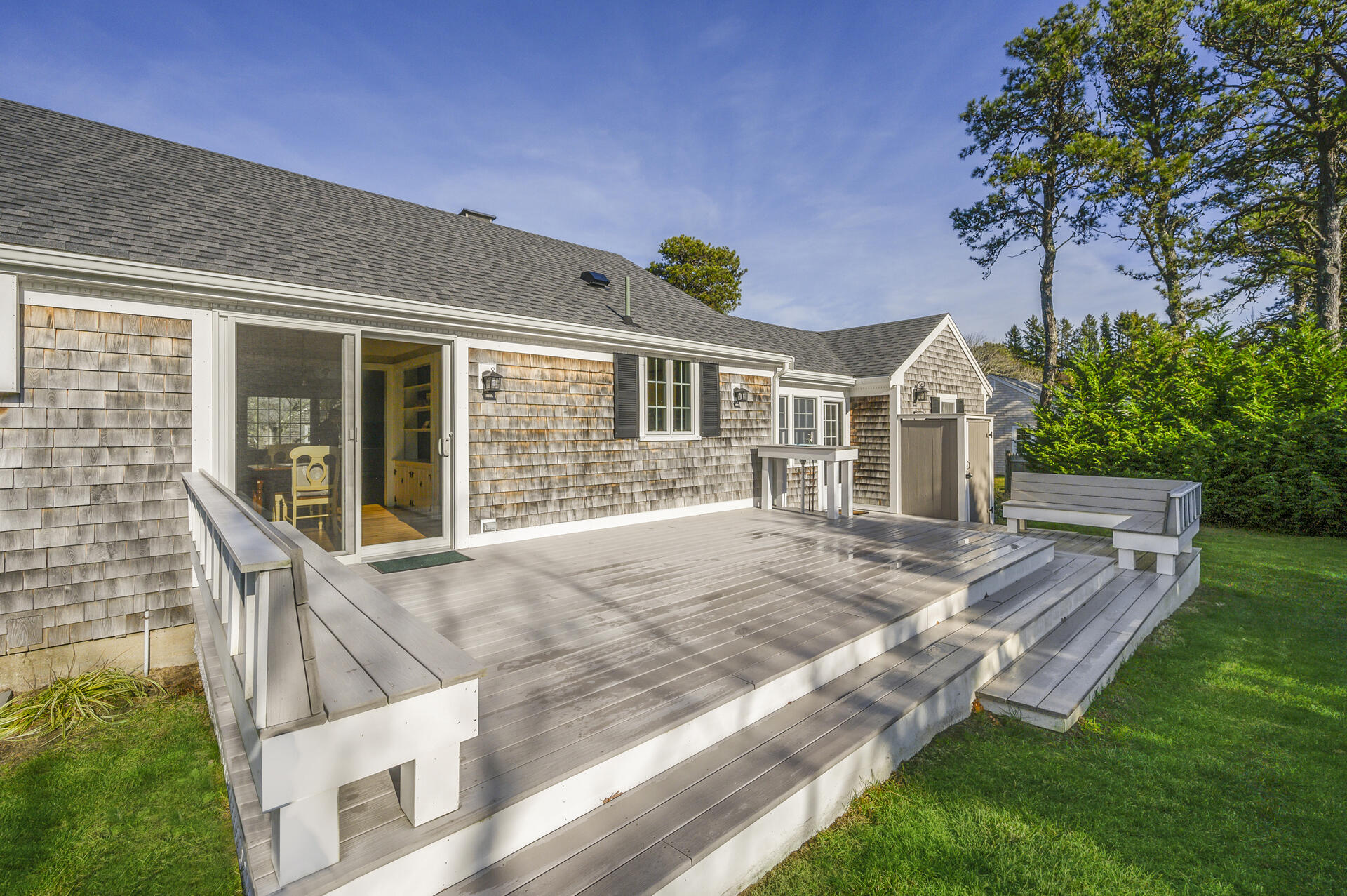 15 Captain Small Road South Yarmouth, MA 02664 - Photo 4 of 22 a view of house with backyard and porch