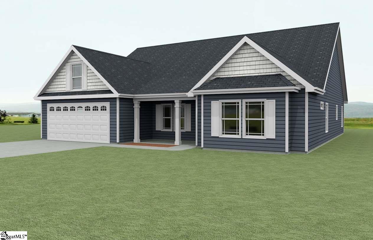1414 Satterfield Road Greer, SC 29651 - Photo 1 of 9 Actual home has garage on right hand side.