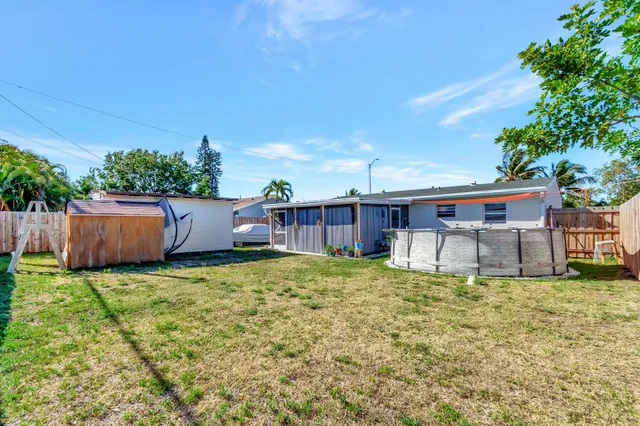 a house view with a garden space