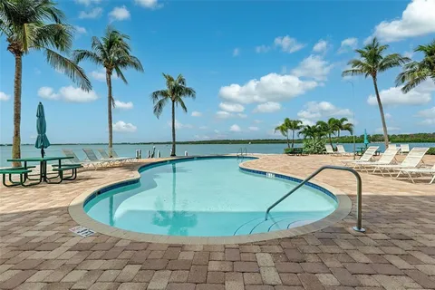 a city view with tall buildings