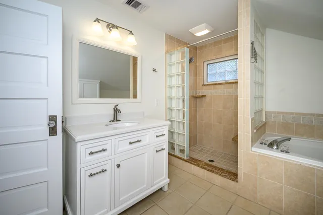 a view of a hallway with a window