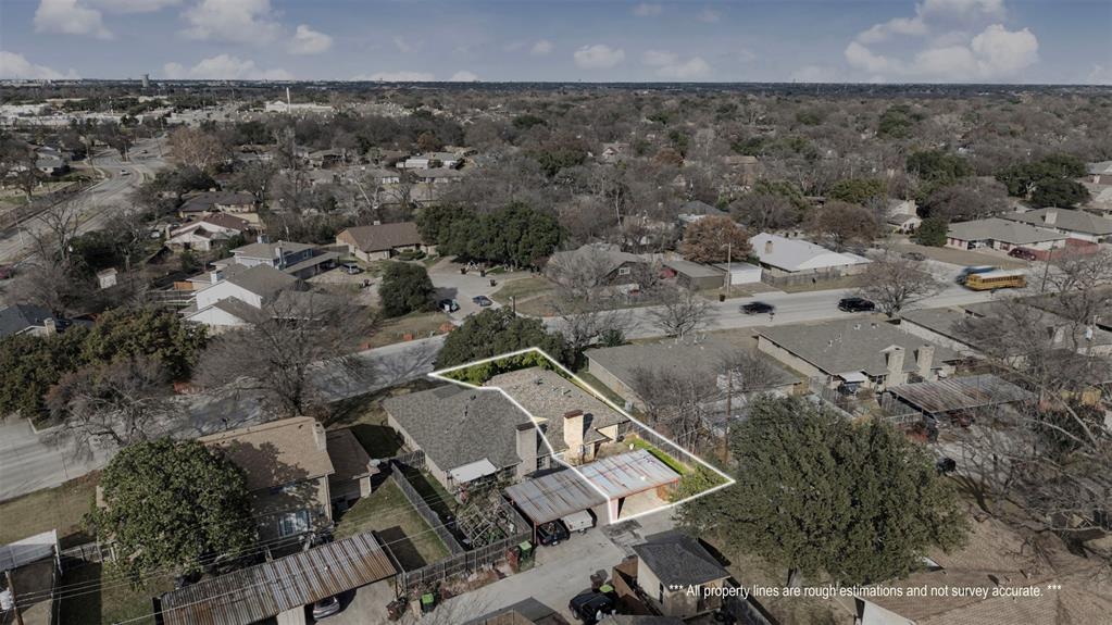 2302 18th Street Plano, TX 75074 - Photo 30 of 31 an aerial view of a house with a yard