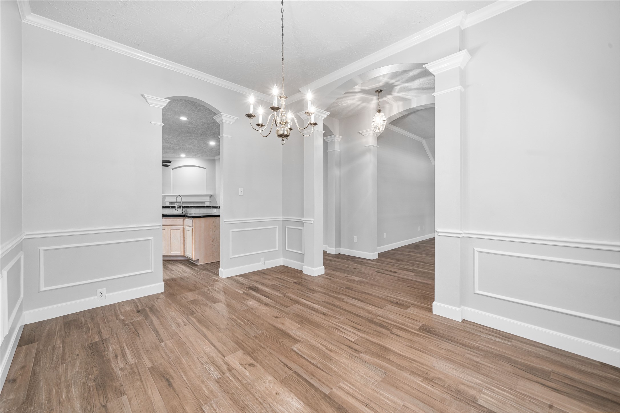 3623 Sage Pointe Court Katy, TX 77449 - Photo 10 of 32 a view of empty room with wooden floor and ceiling fan