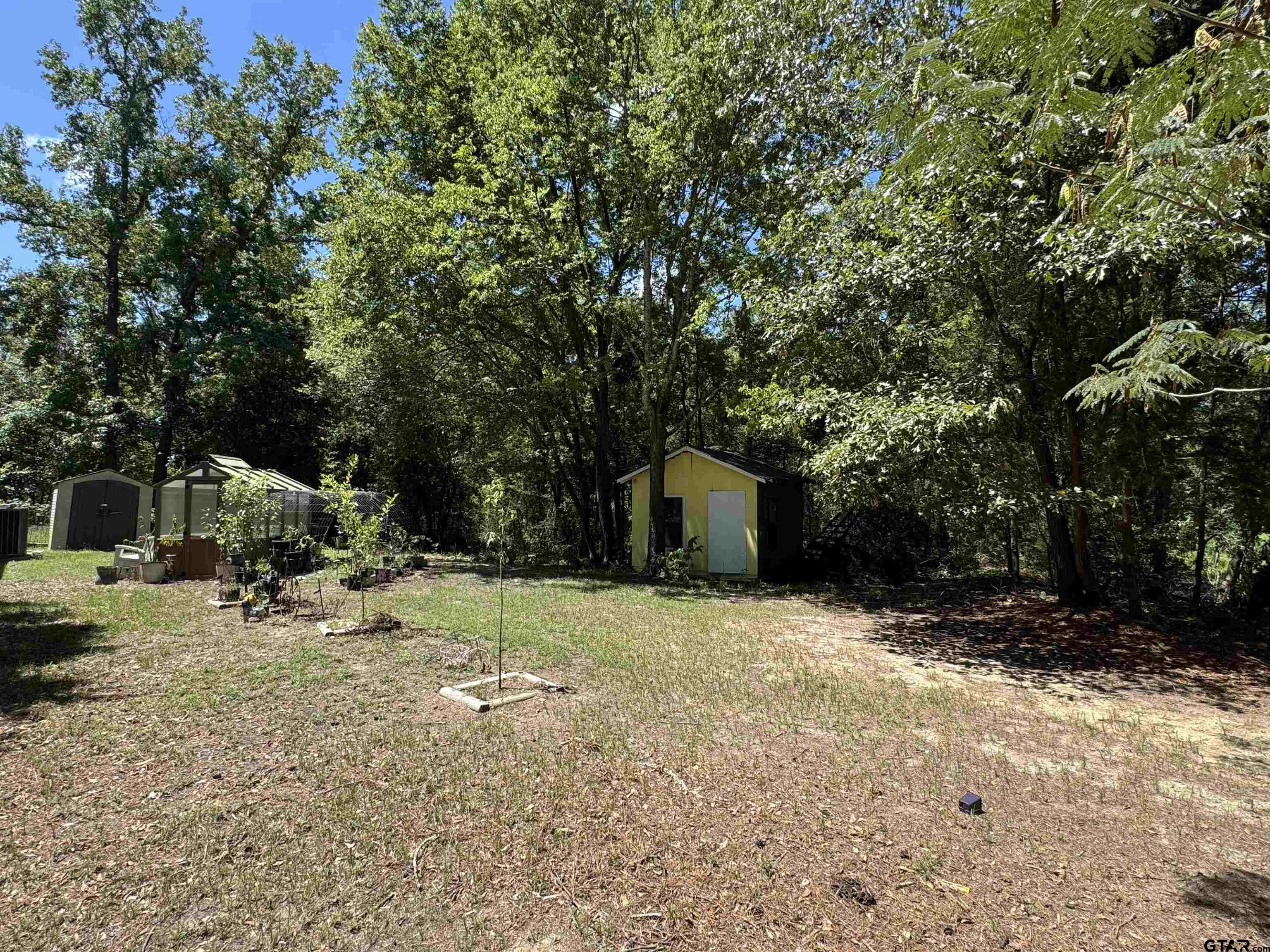4159 Scrub Pine Road Gilmer, TX 75645 - Photo 6 of 39 a backyard of a house with yard and tree