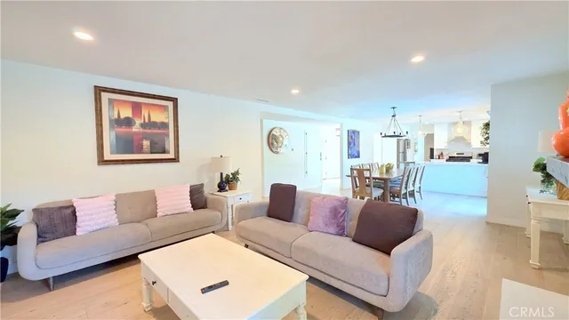 a living room with furniture and a couch