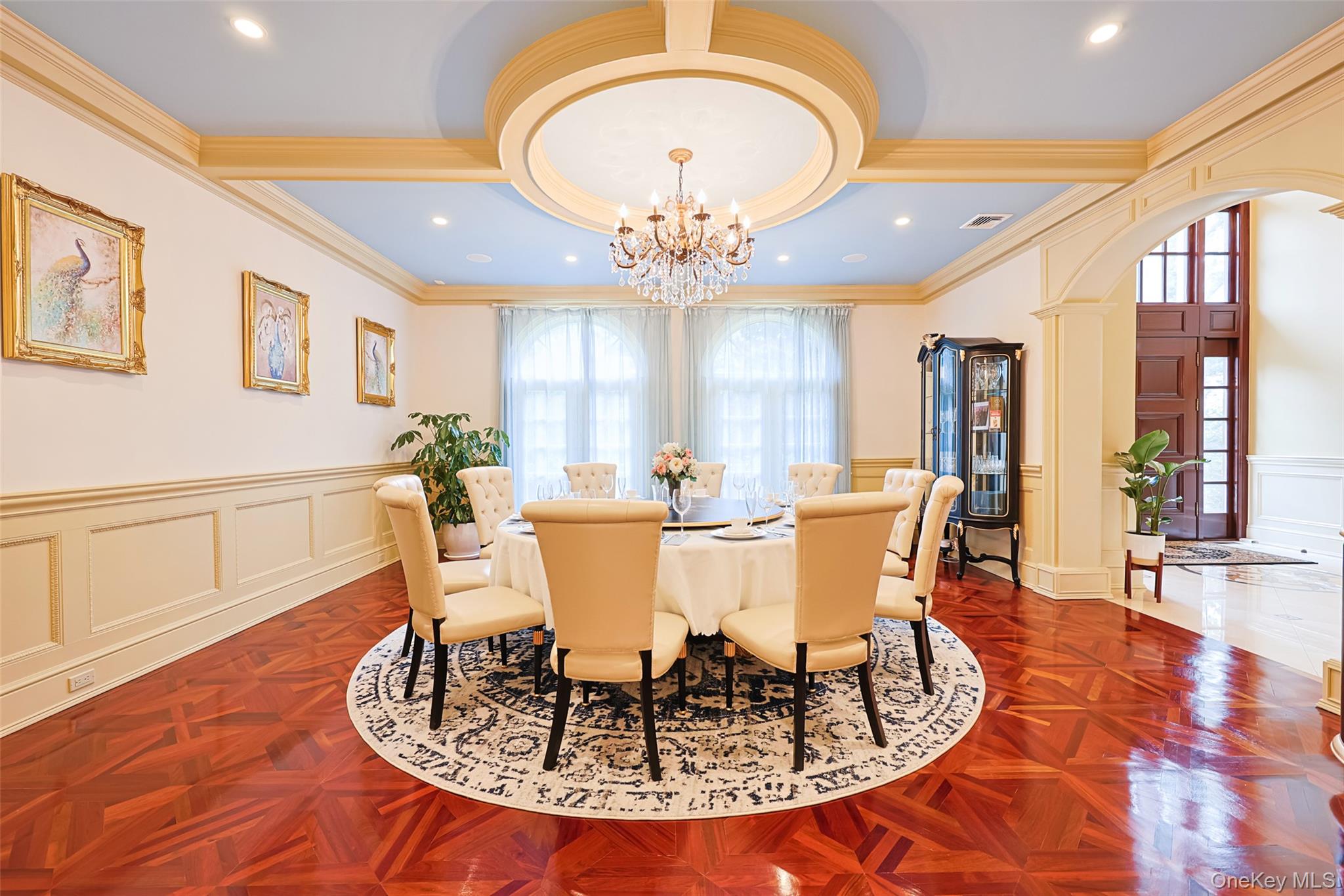 11 Black Rock Road Muttontown, NY 11545 - Photo 11 of 45 a view of a dining room with furniture and wooden floor