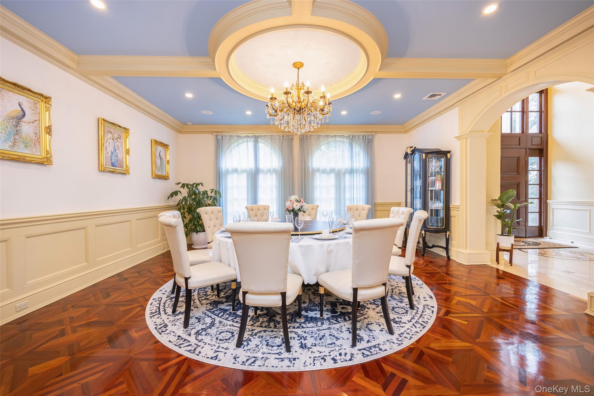 11 Black Rock Road Muttontown, NY 11545 - Photo 12 of 45 a view of a dining room with furniture and wooden floor