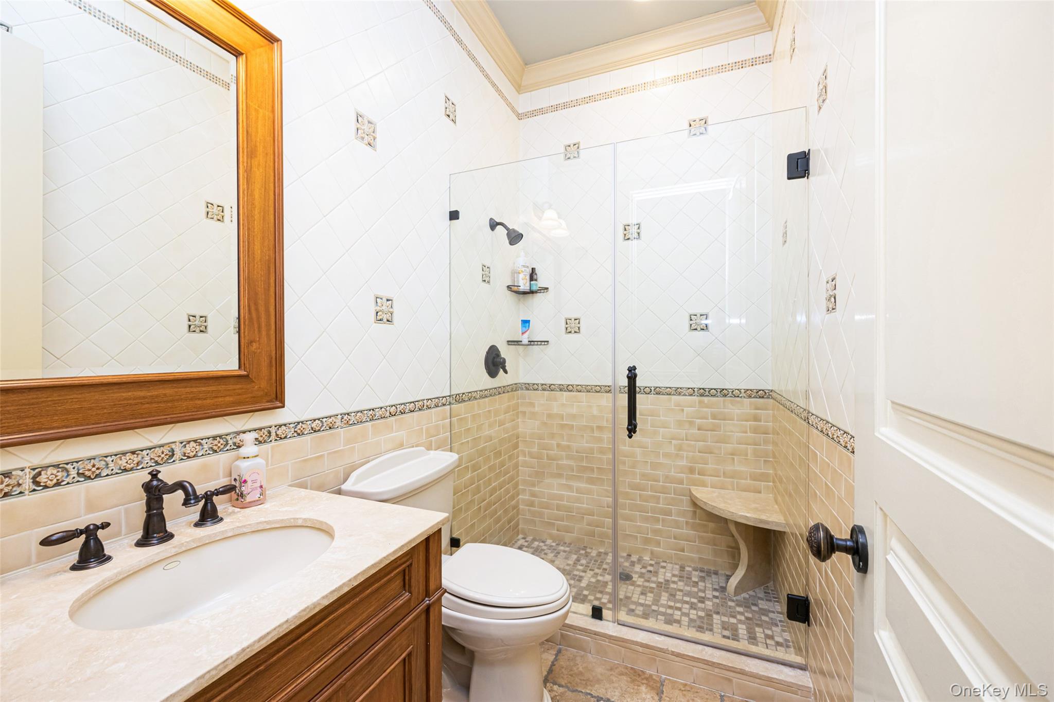 11 Black Rock Road Muttontown, NY 11545 - Photo 27 of 45 a bathroom with a sink toilet and shower