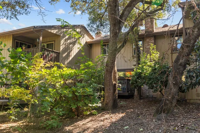 a view of a house with a tree