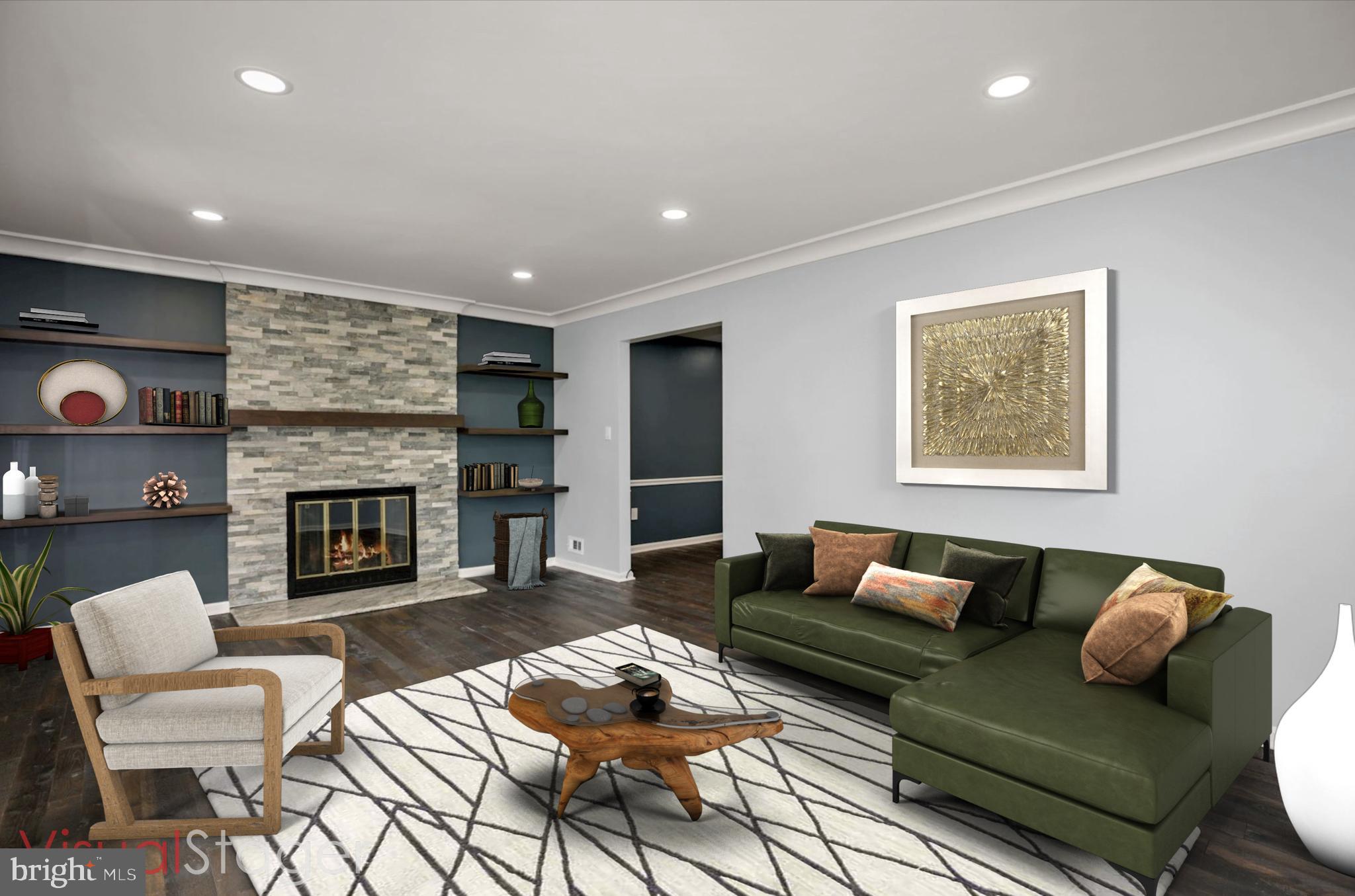 8111 West Point Drive Springfield, VA 22153 - Photo 3 of 46 a living room with furniture fireplace and window