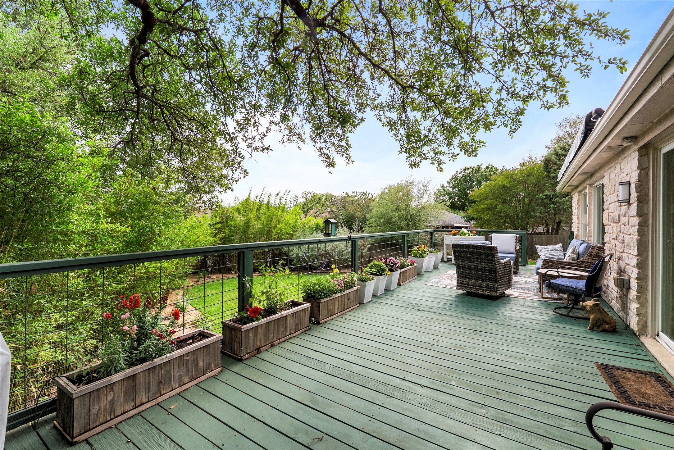 7021 Colberg Court Austin, TX 78749 - Photo 33 of 37 a view of roof deck with furniture