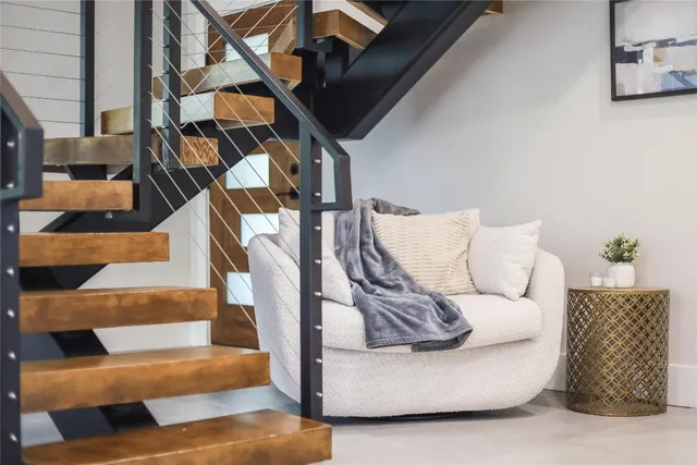 a room with furniture and window