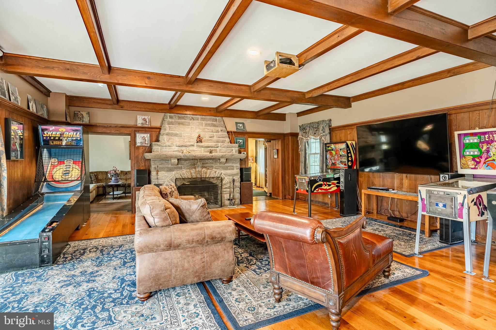245 Rosedale Drive Pottstown, PA 19464 - Photo 16 of 57 a living room with furniture a flat screen tv and a fireplace