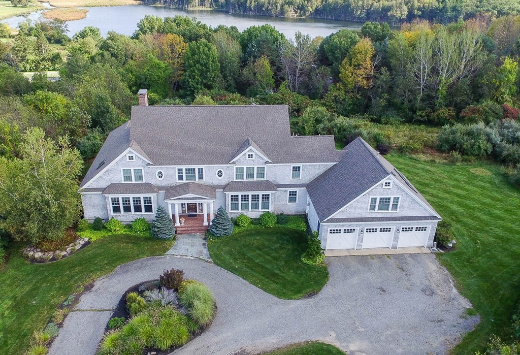 10 Hovey's Pond Boxford, MA 01921 - Photo 1 of 30 an aerial view of house with yard and green space