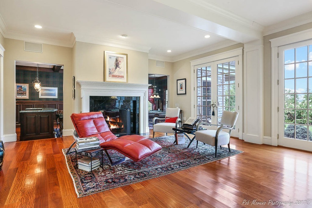 10 Hovey's Pond Boxford, MA 01921 - Photo 4 of 30 a living room with furniture and a fireplace