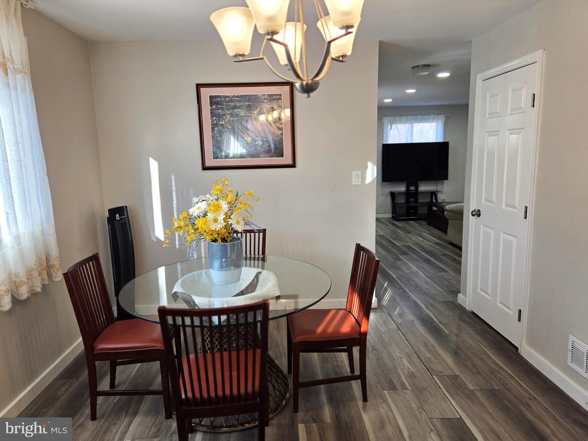 7613 Wilhelm Avenue Rosedale, MD 21237 - Photo 57 of 96 a dining room with furniture and wooden floor