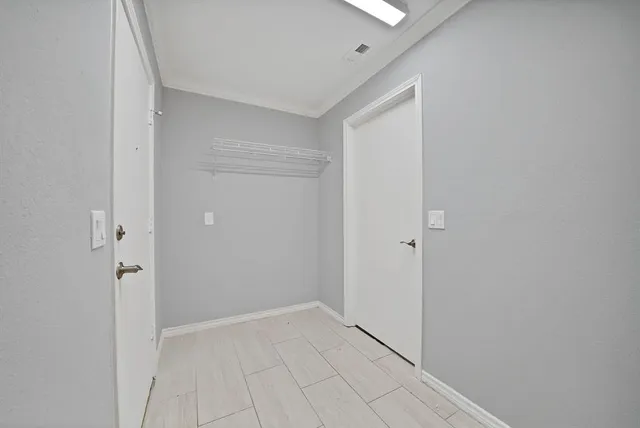 a view of an empty room