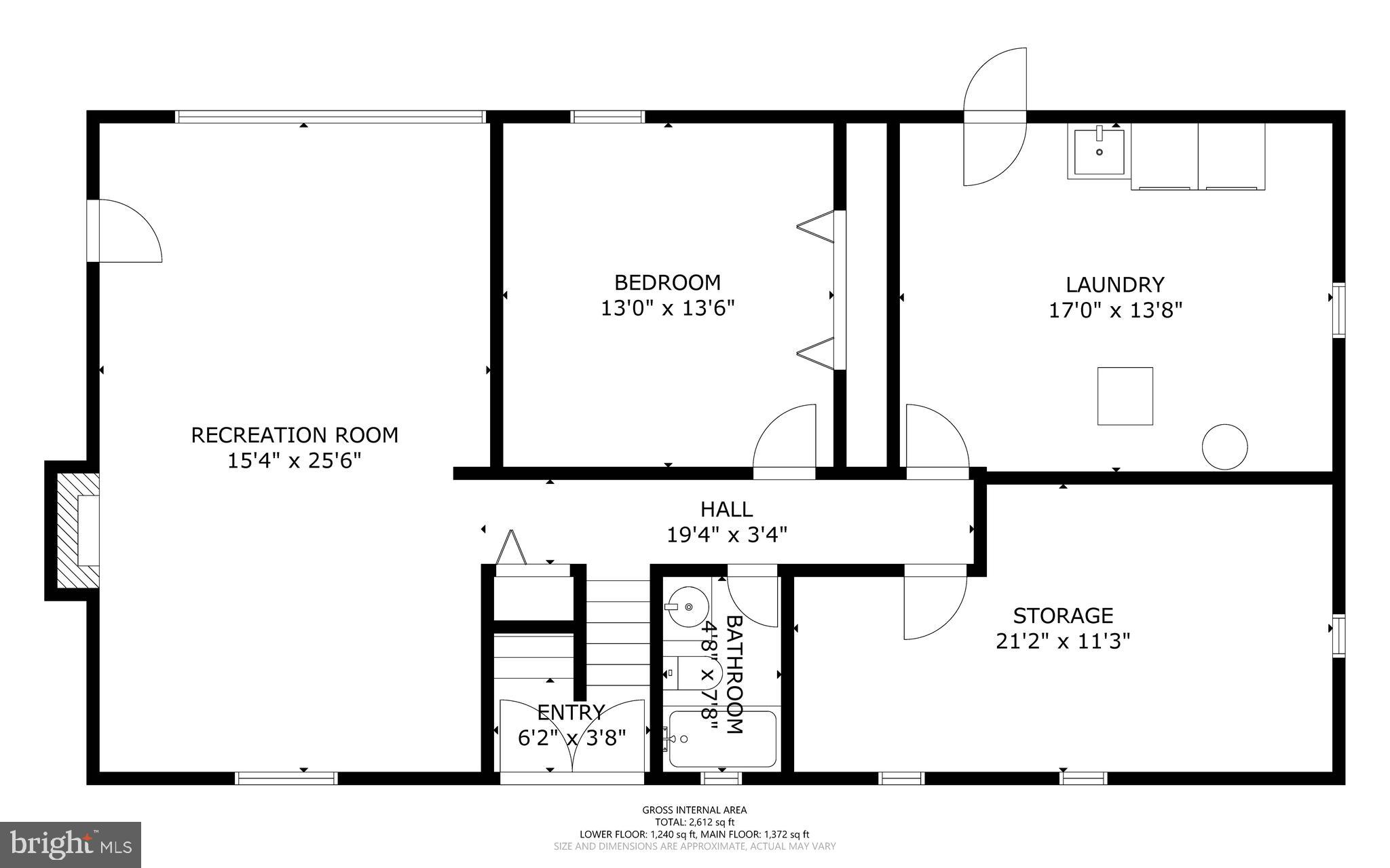 10010 Hyla Brook Road Columbia, MD 21044 - Photo 38 of 39 Lower Level Floor Plan