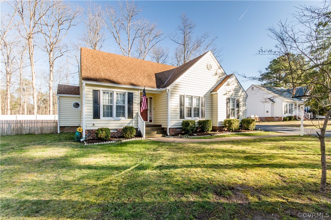 5512 Gatebridge Road North Chesterfield, VA 23234 - Photo 1 of 23 a view of a house with a big yard and large trees