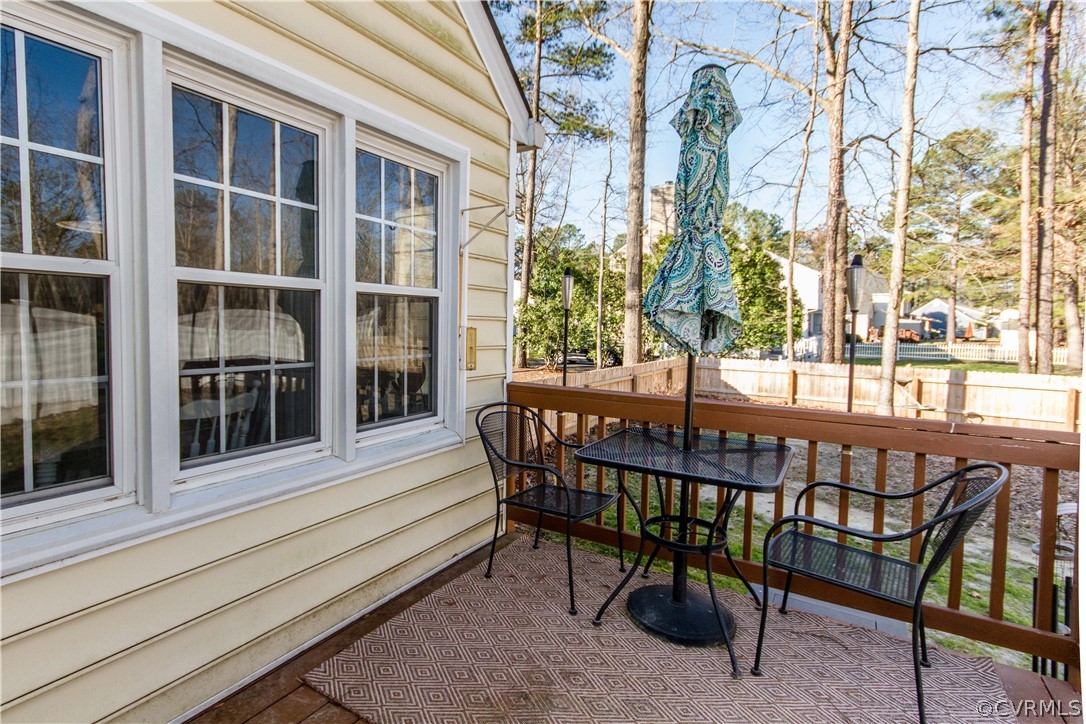 5512 Gatebridge Road North Chesterfield, VA 23234 - Photo 20 of 23 a view of a chairs setting in balcony