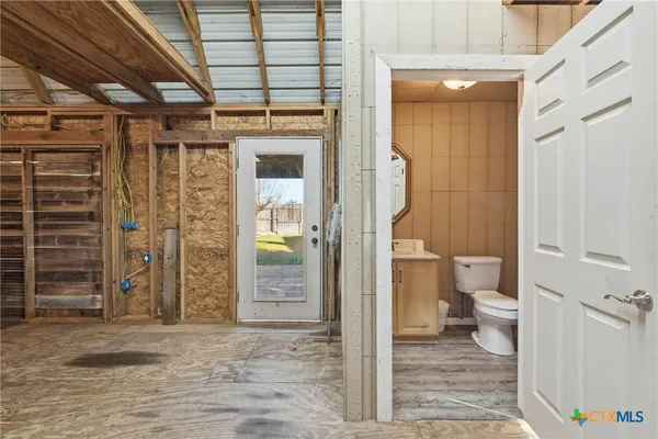 a view of a front door