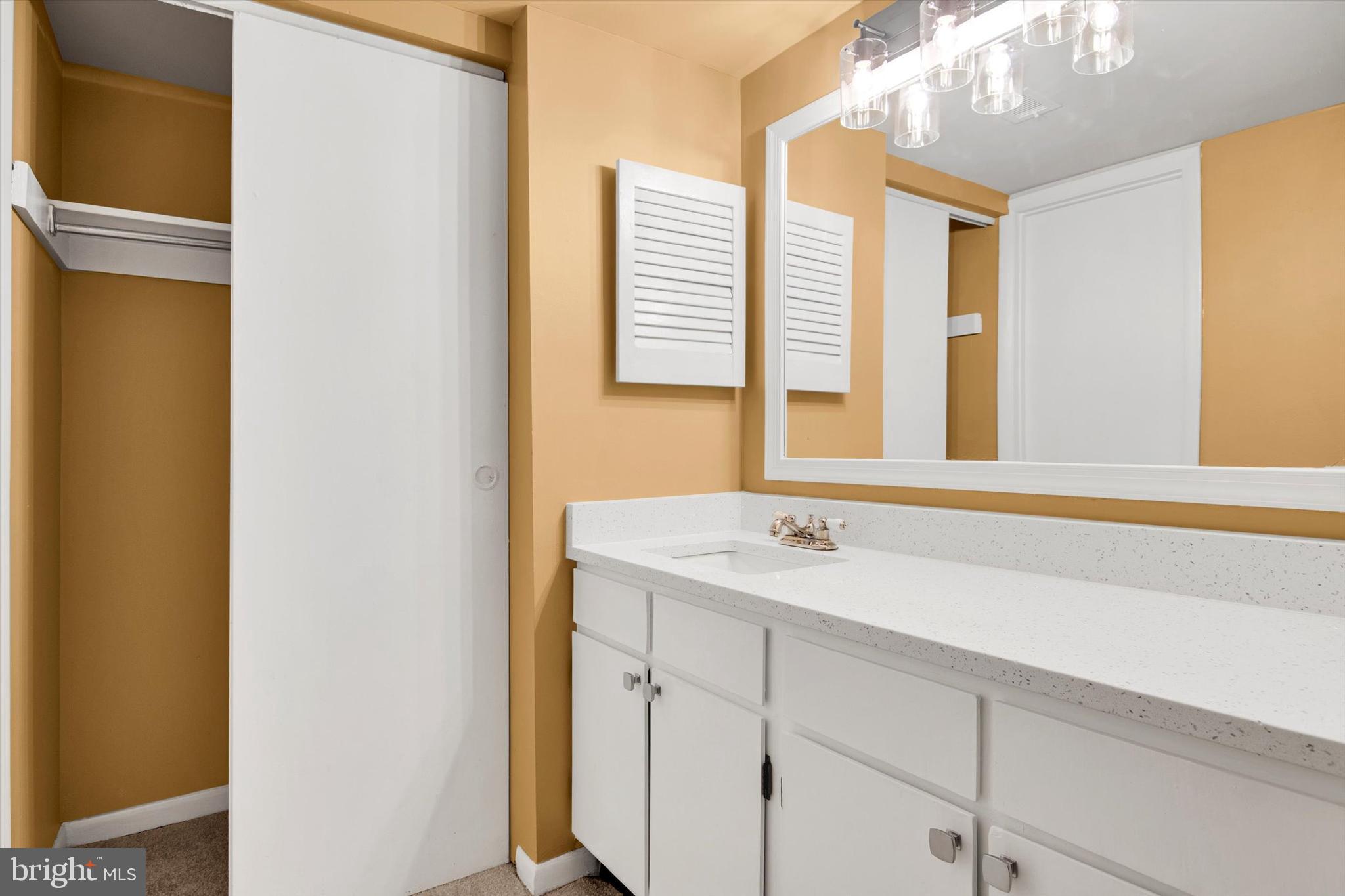 10310 Rein Commons Court, Unit 1B Burke, VA 22015 - Photo 18 of 23 a bathroom with a sink and a mirror