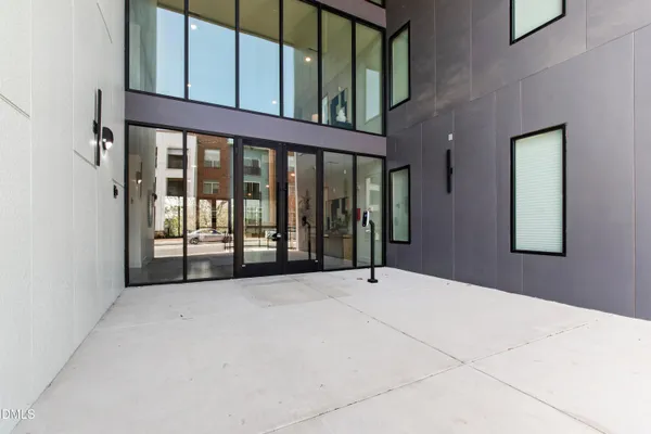 a view of an front door