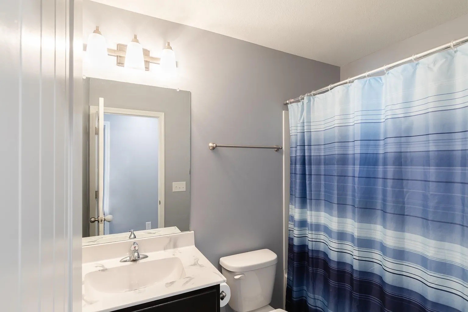 1839 Rains Road Clarksville, TN 37042 - Photo 19 of 22 a bathroom with a sink a toilet and shower