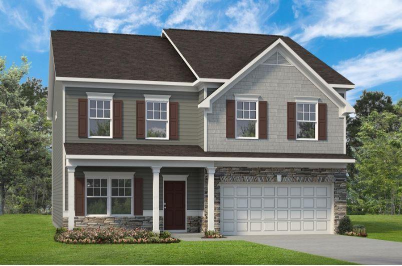 173 Winner Street Acworth, GA 30102 - Photo 1 of 1 a front view of a house with garden