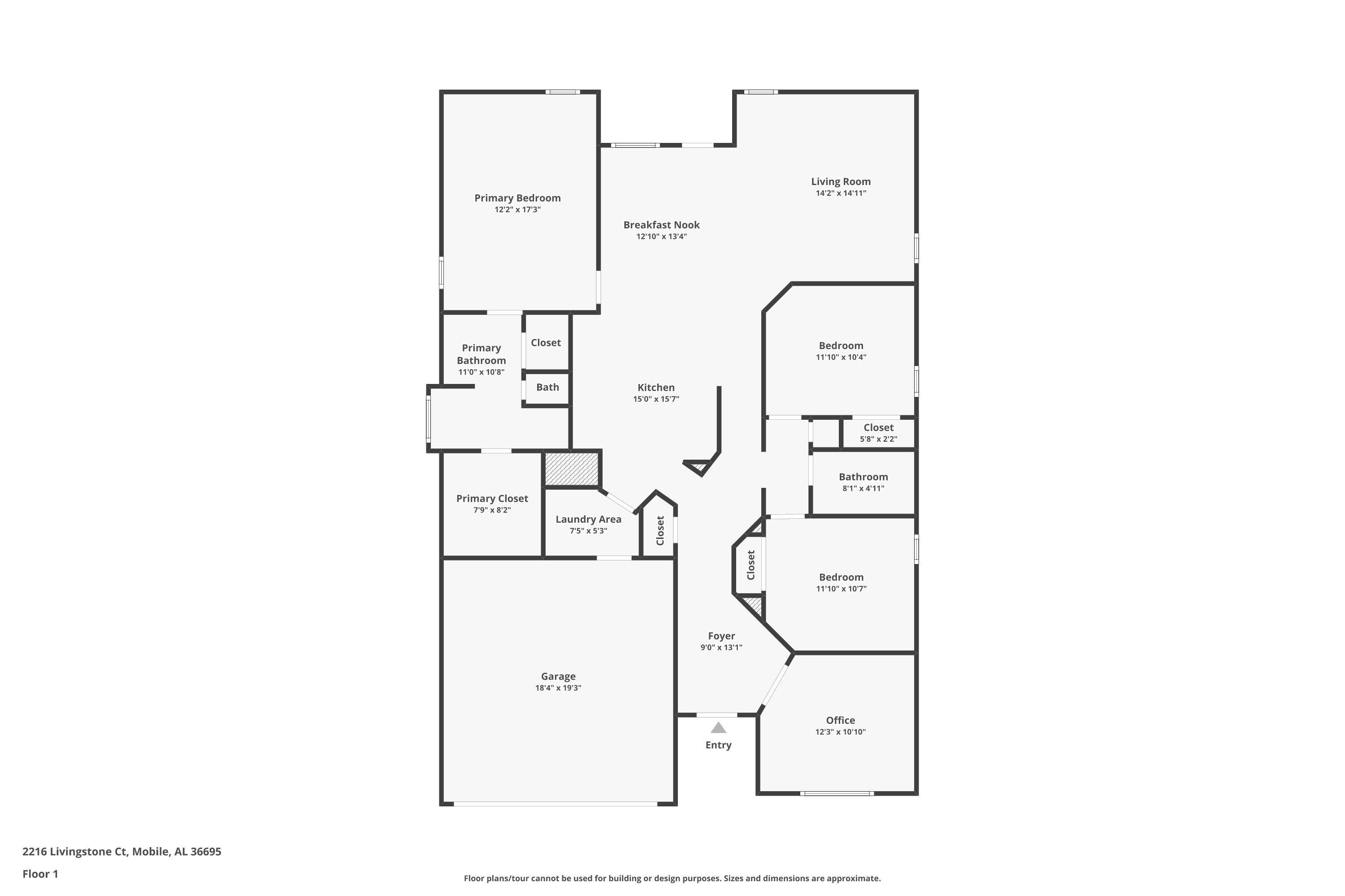 2216 Livingstone Court Mobile, AL 36695 - Photo 62 of 62 Floor plan