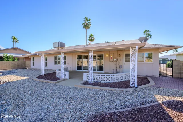 a view of a house with a porch